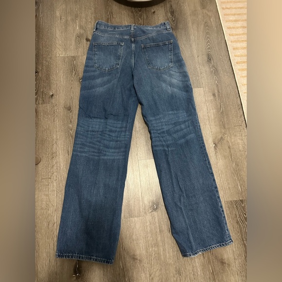 Zara Women's Blue Straight-Leg Jeans - Picture 3 of 10